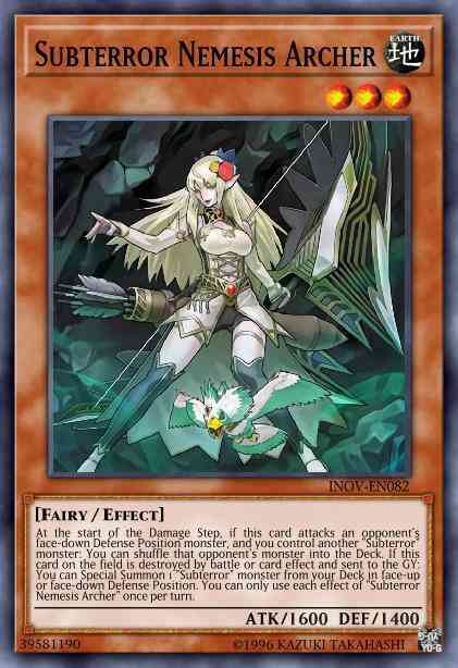 Subterror Nemesis Archer - INOV-EN082 - Secret Rare - 1st Edition