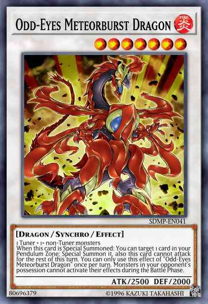 Odd-Eyes Meteorburst Dragon - LEDD-ENC31 - Common - 1st Edition