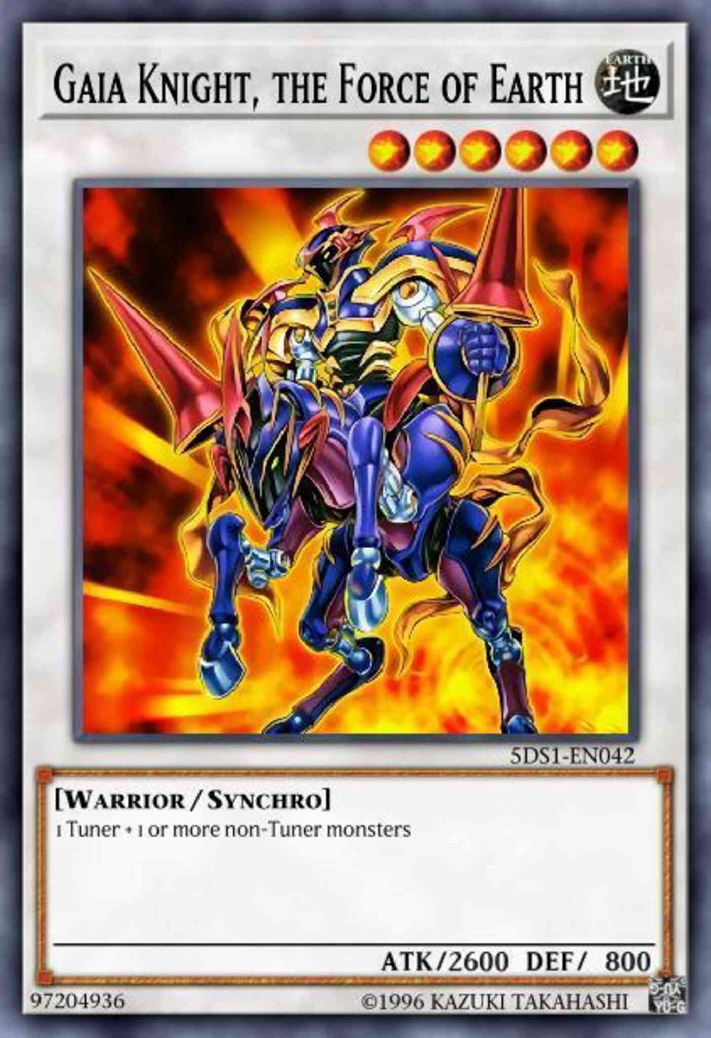 Gaia Knight, the Force of Earth (Blue) - DL17-EN011 - Rare - Unlimited