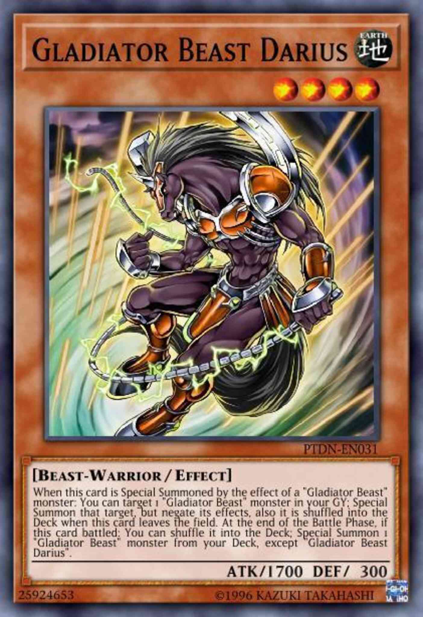 Gladiator Beast Darius - LCGX-EN244 - Secret Rare - Unlimited
