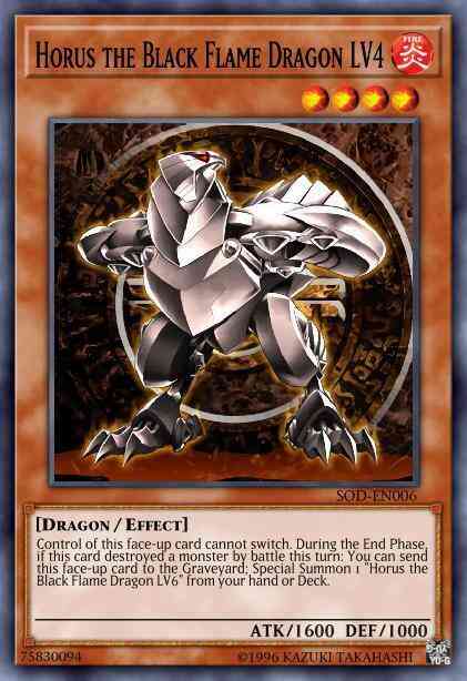 Horus the Black Flame Dragon LV4 - SOD-EN006 - Rare - Unlimited