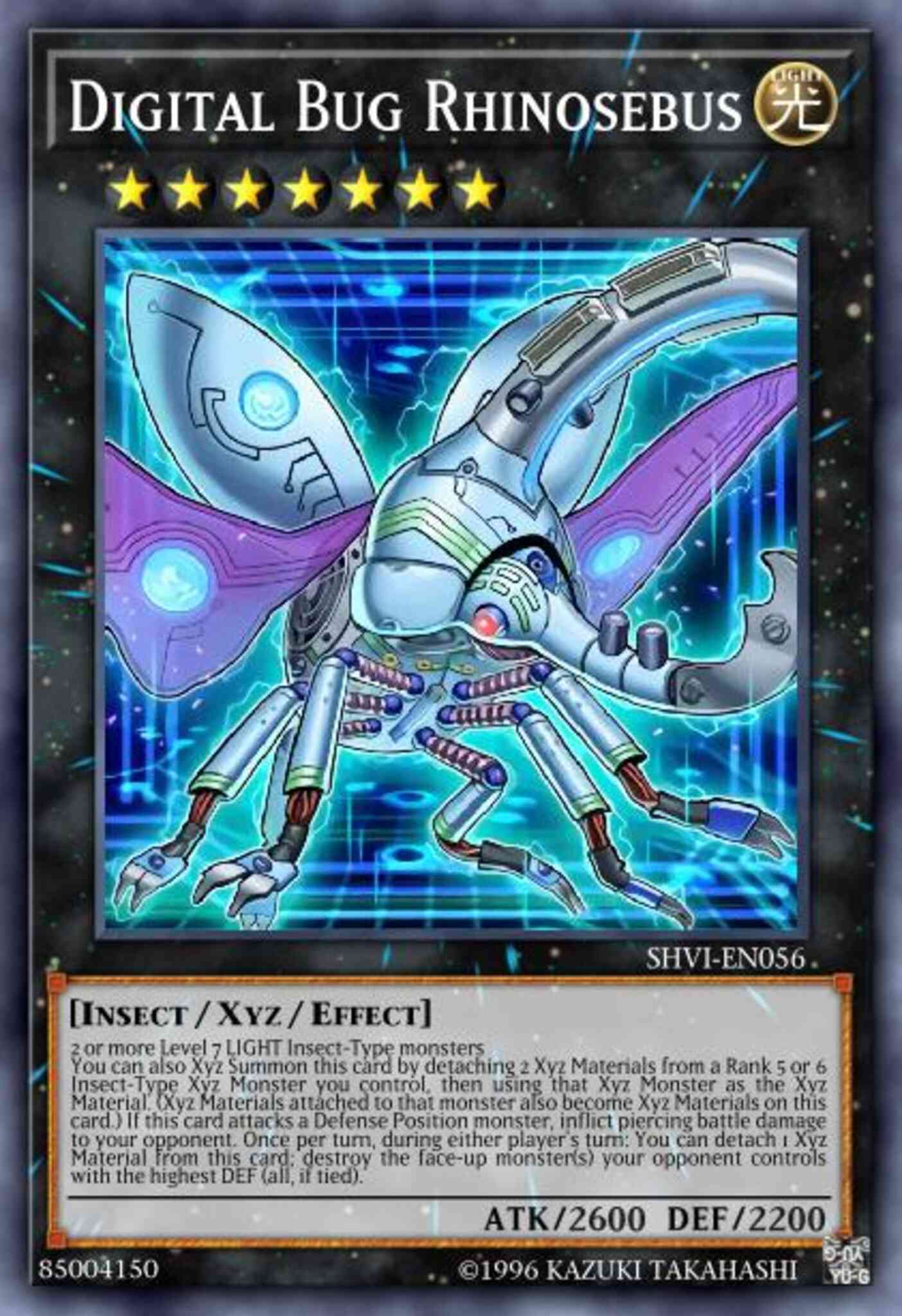 Digital Bug Rhinosebus - SHVI-EN056 - Super Rare - 1st Edition