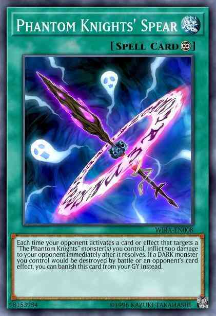 Phantom Knights' Spear - WIRA-EN008 - Rare - 1st Edition