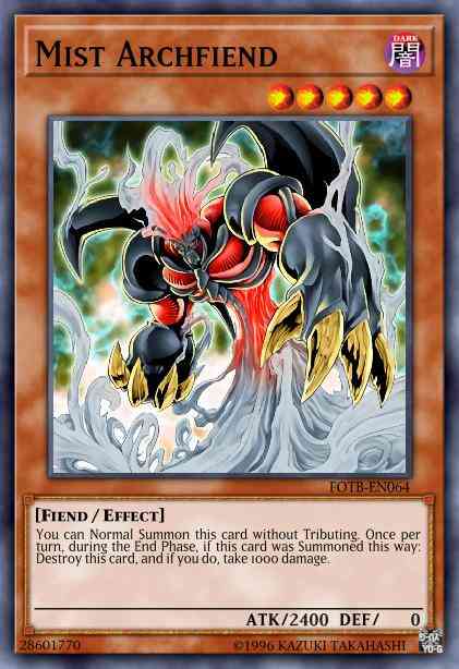 Mist Archfiend - TU02-EN009 - Rare - Unlimited