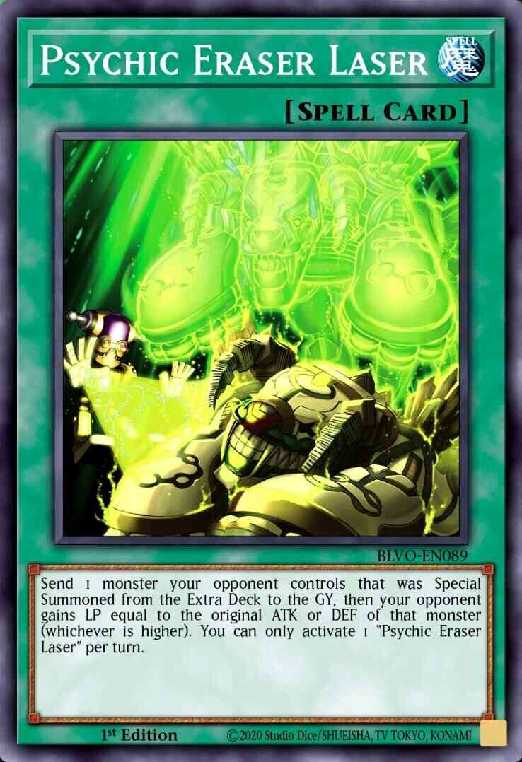 Psychic Eraser Laser - BLVO-EN089 - Super Rare - 1st Edition