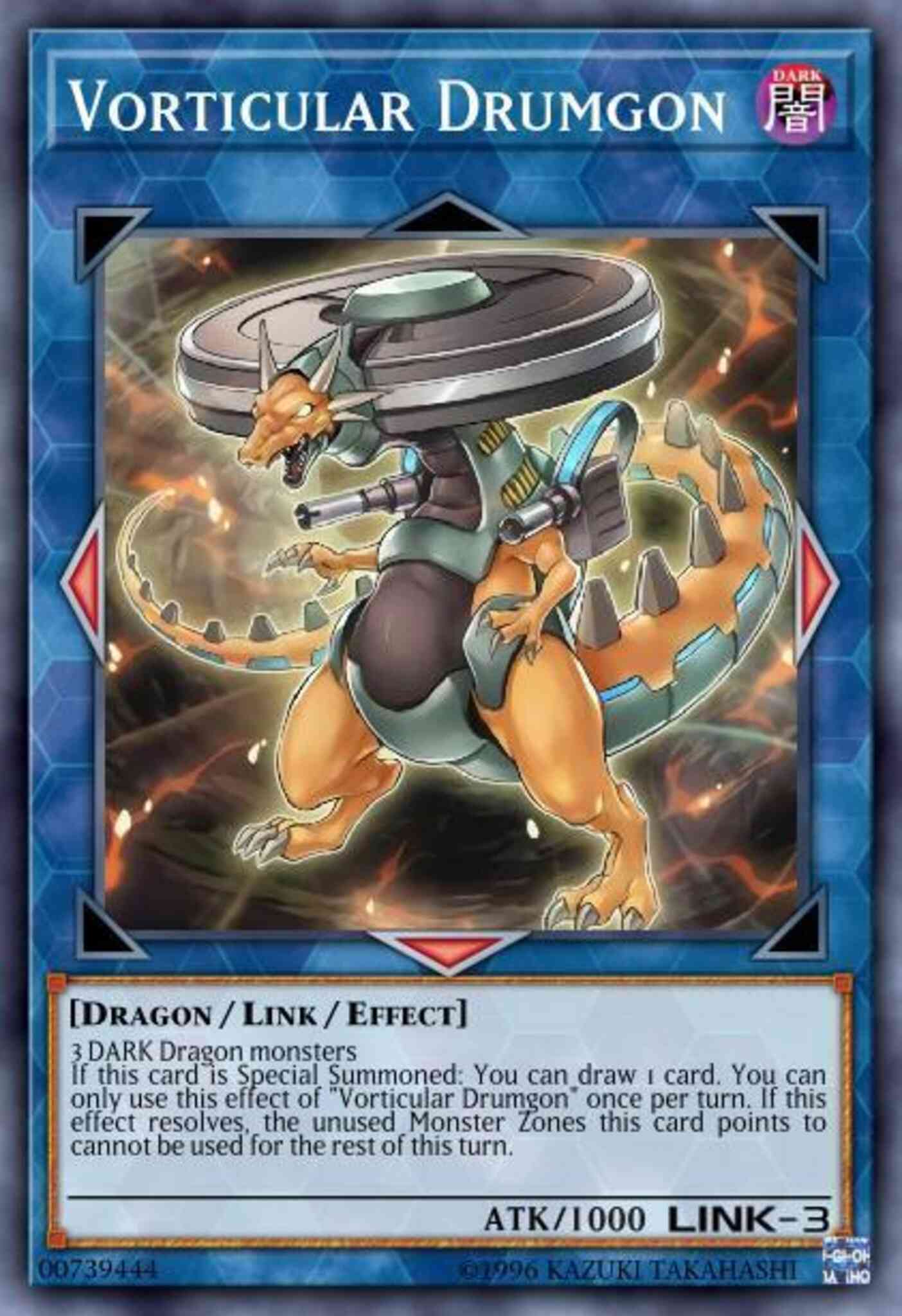 Vorticular Drumgon - CYHO-EN041 - Super Rare - 1st Edition