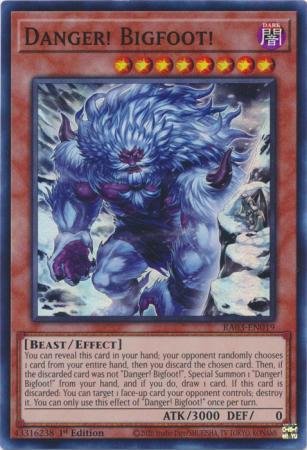 Danger! Bigfoot! - Alternate Art - RA03-EN019 - Super Rare - 1st Edition
