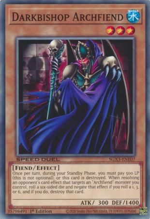 Darkbishop Archfiend - SGX3-ENE07 - Common - 1st Edition