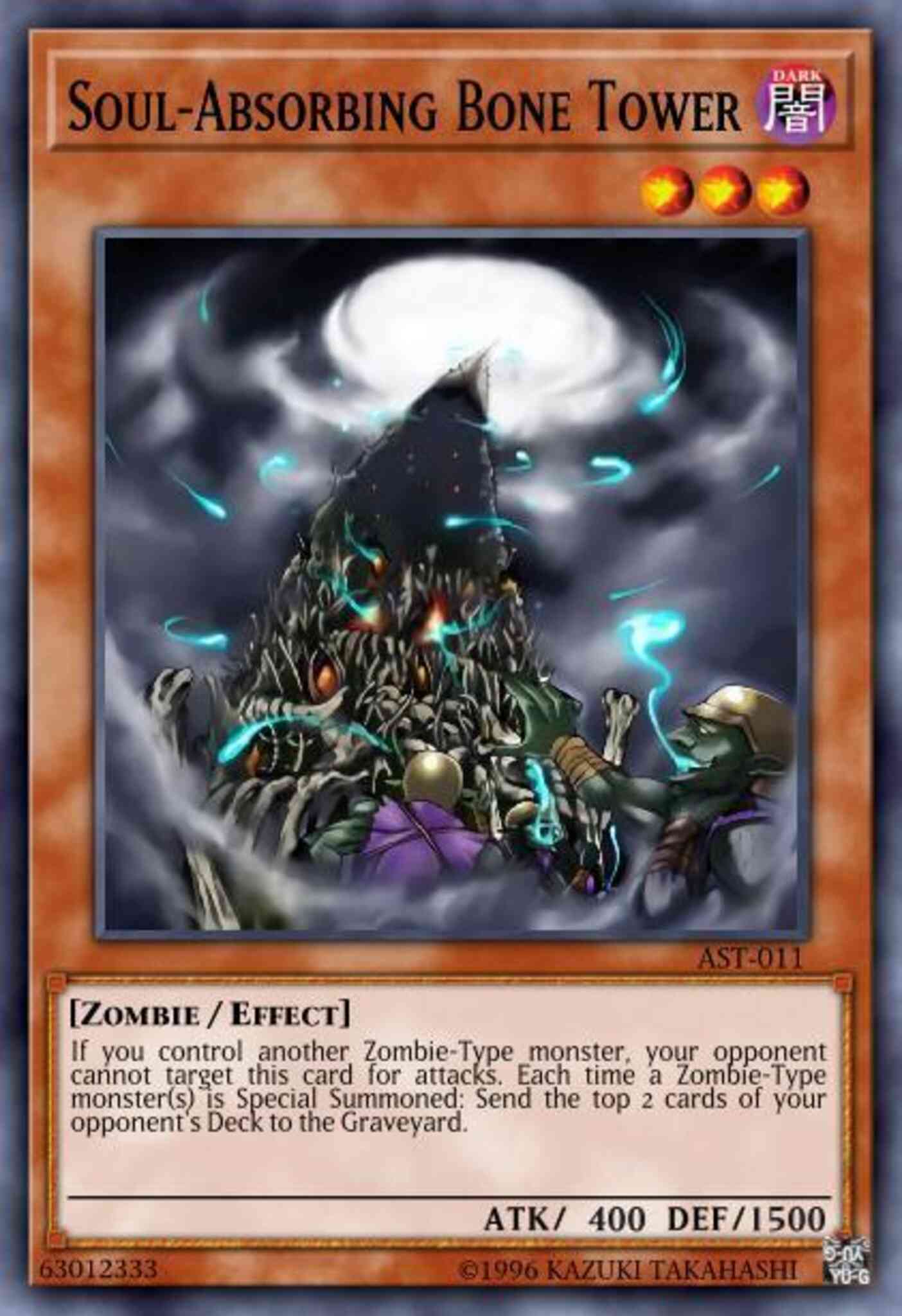 Soul-Absorbing Bone Tower - AST-011 - Rare - Unlimited