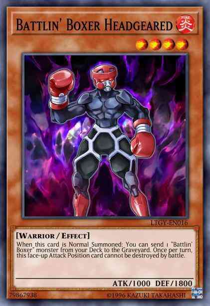 Battlin' Boxer Headgeared - LTGY-EN016 - Common - 1st Edition