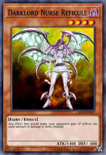 Nurse Reficule the Fallen One (Darklord Nurse Reficule) - GX05-EN001 - Super Rare - Limited