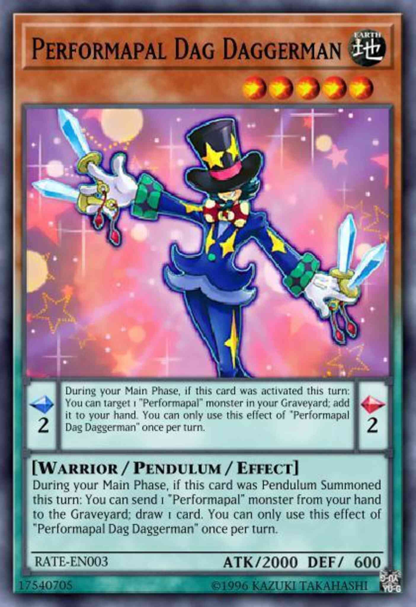 Performapal Dag Daggerman - RATE-EN003 - Ultra Rare - Unlimited