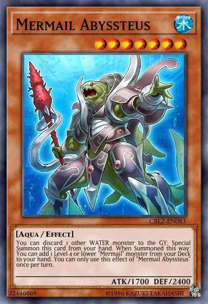 Mermail Abyssteus - CBLZ-EN083 - Ultra Rare - 1st Edition
