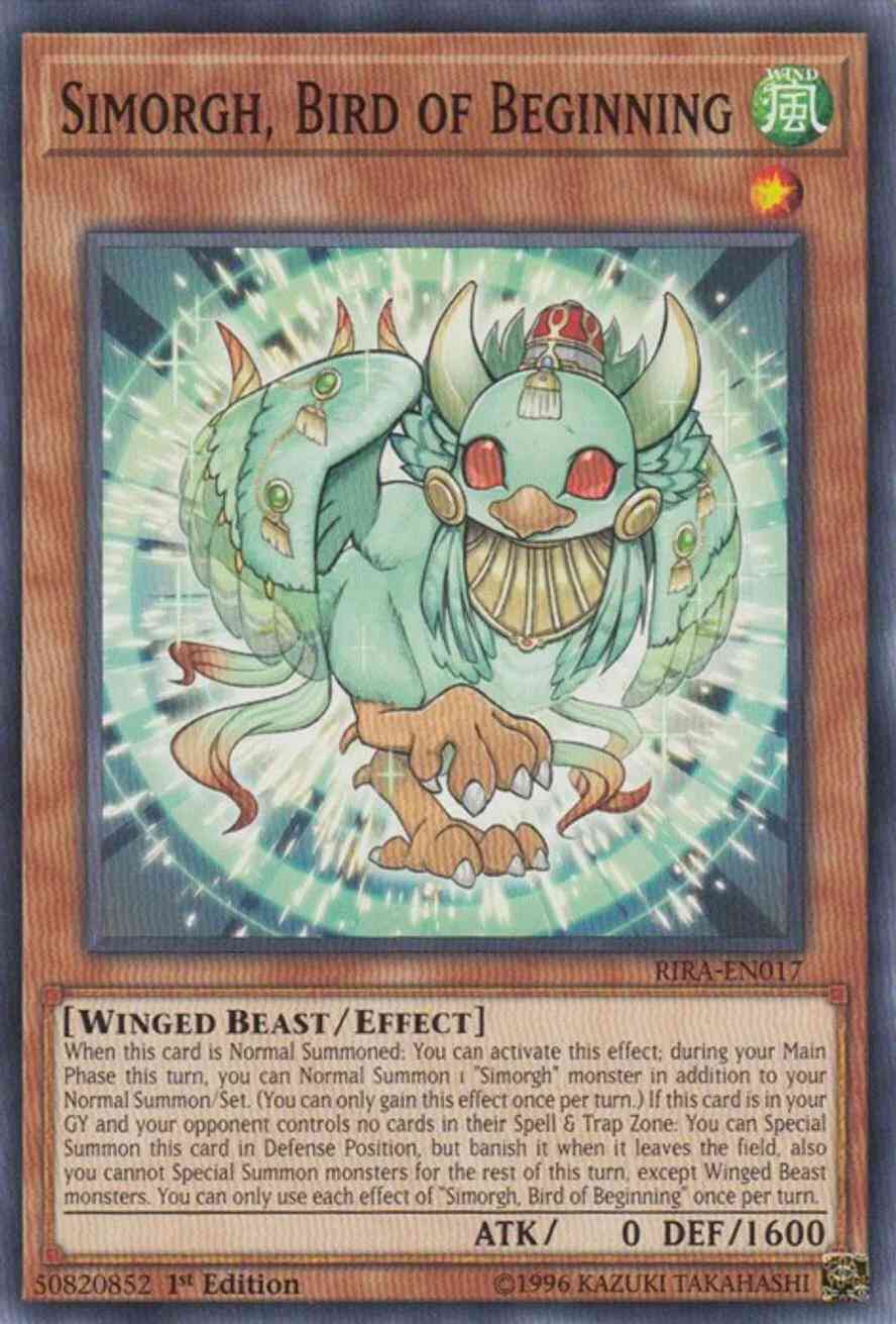 Simorgh, Bird of Beginning - RIRA-EN017 - Common - Unlimited