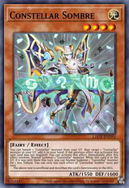Constellar Sombre - LTGY-EN093 - Super Rare - 1st Edition