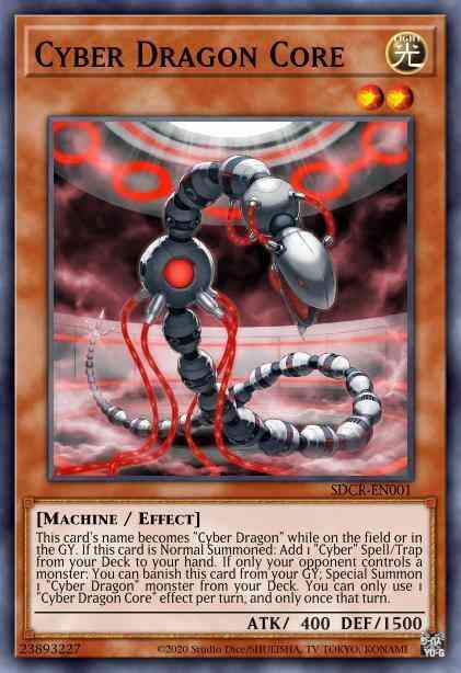 Cyber Dragon Core - SDCR-EN001 - Super Rare - 1st Edition
