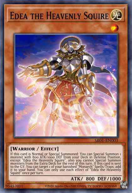 Edea the Heavenly Squire - SR01-EN003 - Super Rare - Unlimited