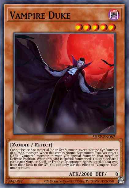 Vampire Duke - SHSP-EN082 - Rare - Unlimited