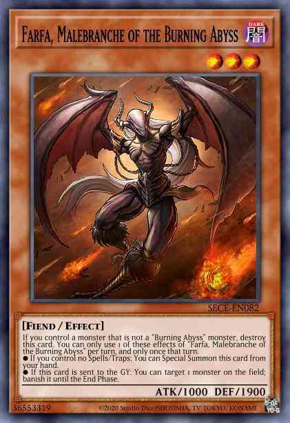 Farfa, Malebranche of the Burning Abyss - PGL3-EN049 - Gold Rare - 1st Edition