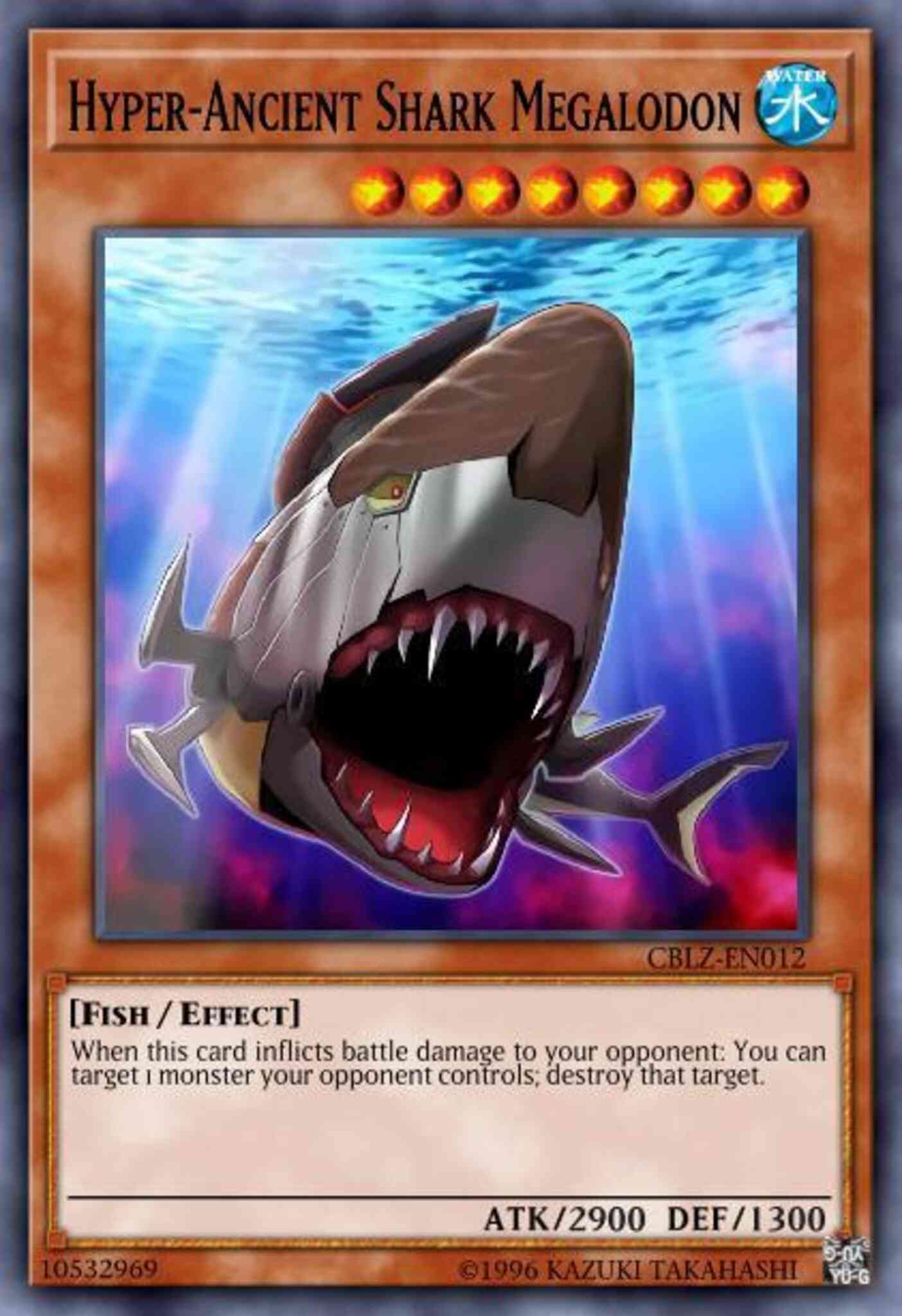 Hyper-Ancient Shark Megalodon - BP02-EN121 - Rare - 1st Edition