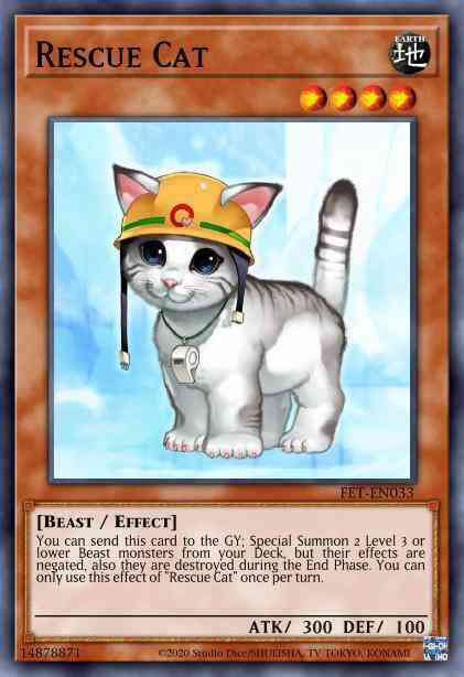 Rescue Cat - TU01-EN008 - Rare - Unlimited