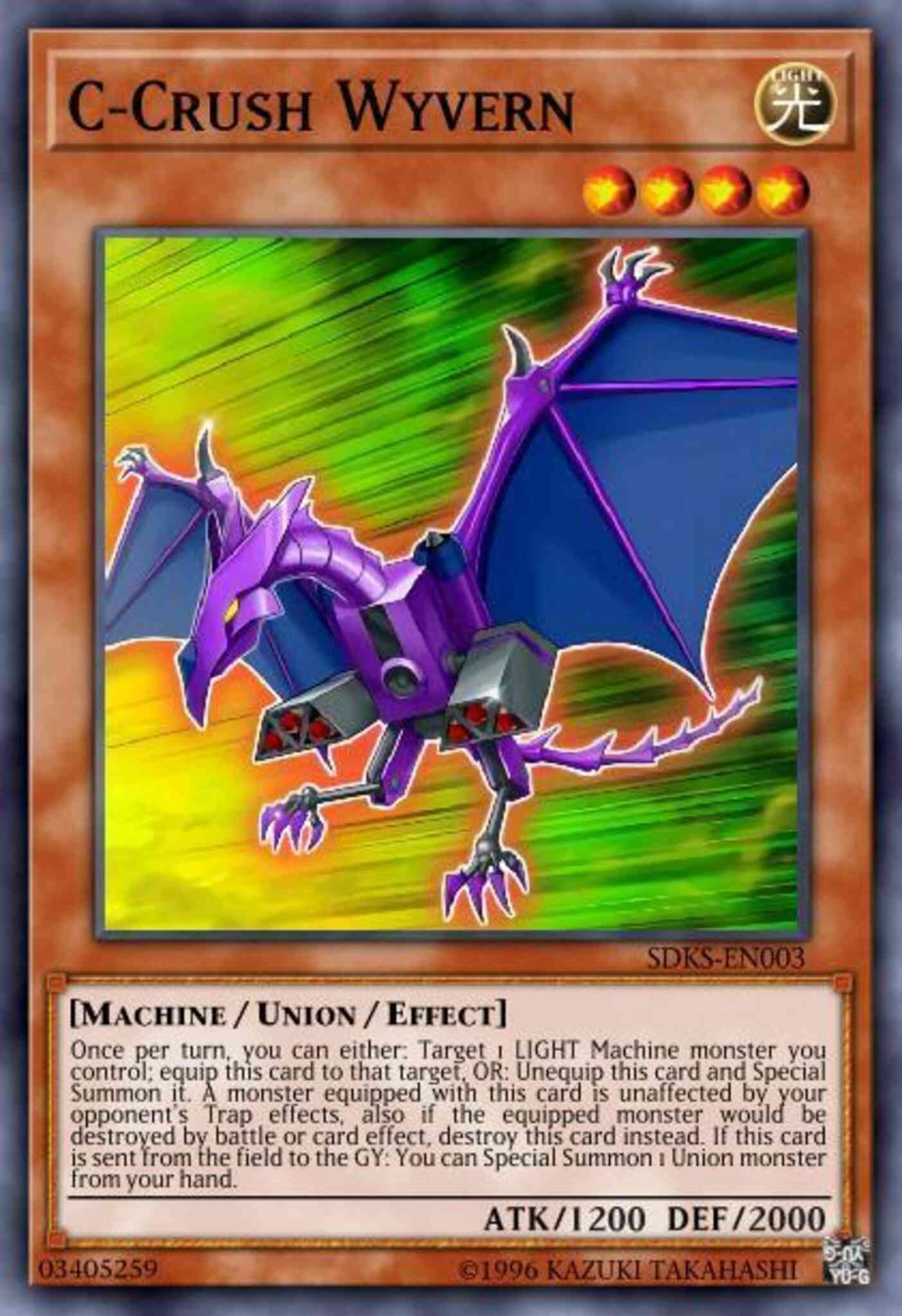 C-Crush Wyvern - LCKC-EN021 - Secret Rare - 1st Edition