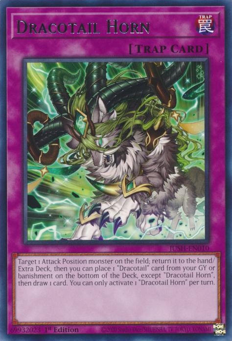 Dracotail Horn - JUSH-EN010 - Rare - 1st Edition
