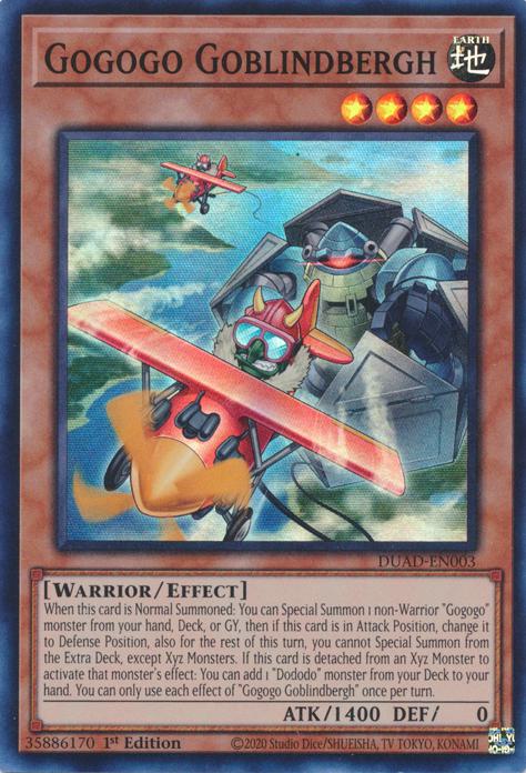 Gogogo Goblindbergh - DUAD-EN003 - Super Rare - 1st Edition