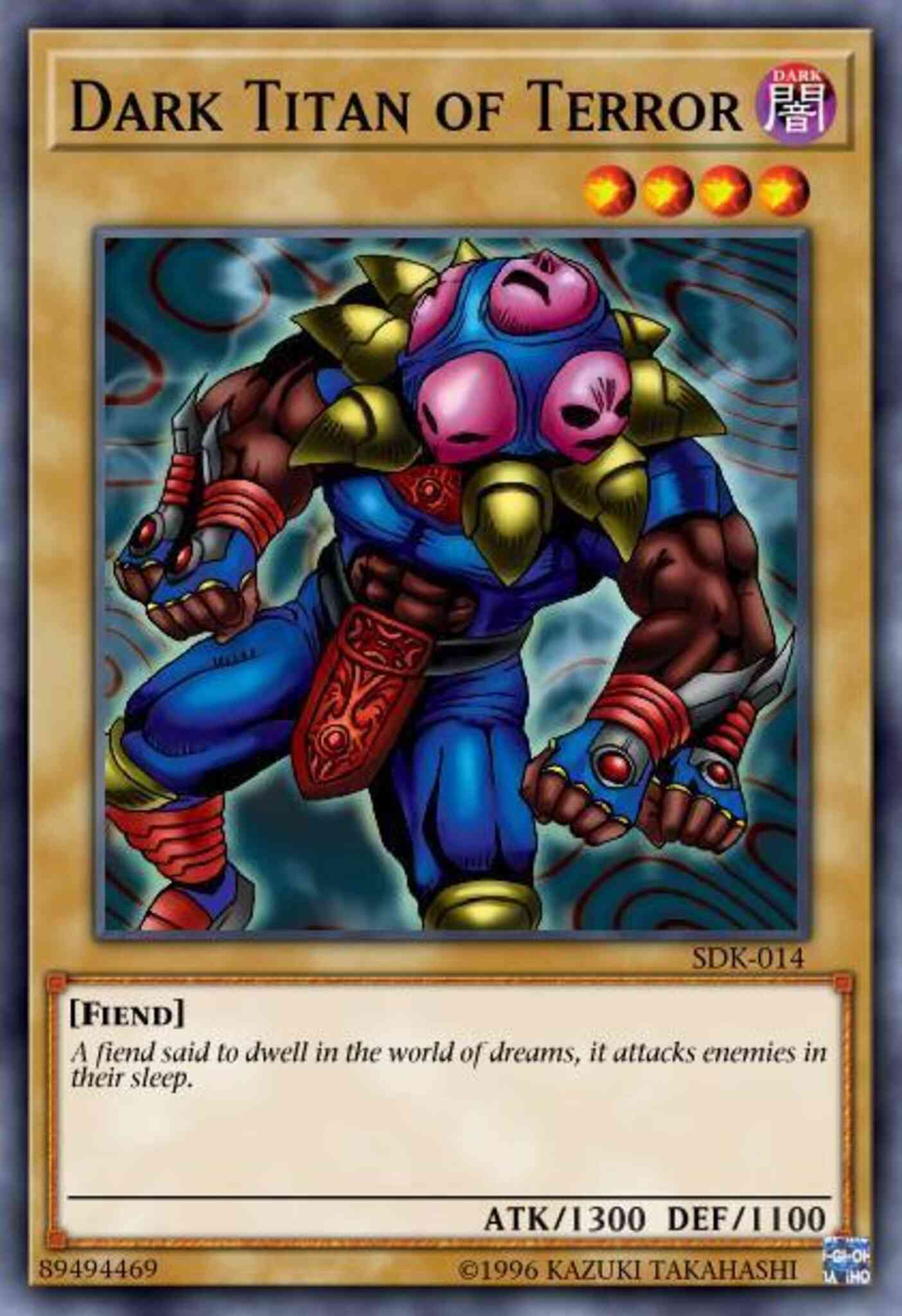 Dark Titan of Terror - SDK-014 - Common - Unlimited
