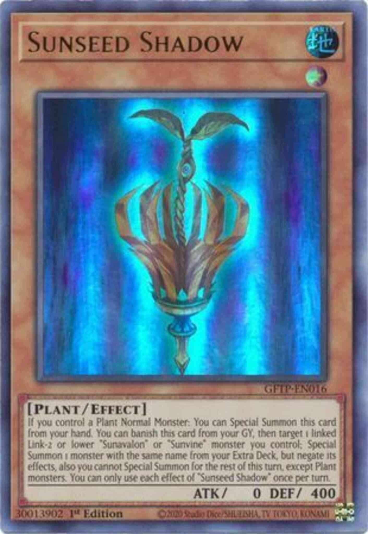 Sunseed Shadow - GFTP-EN016 - Ultra Rare - 1st Edition