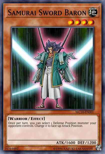 Samurai Sword Baron - WC10-EN001 - Ultra Rare - Limited