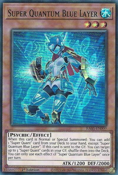 Super Quantum Blue Layer - RA05-EN009 - Super Rare - 1st Edition