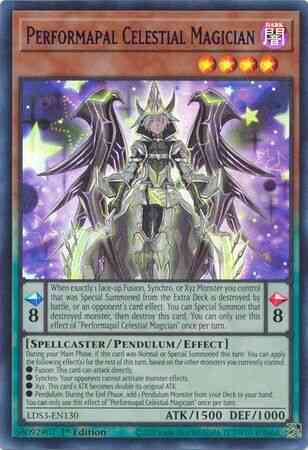 Performapal Celestial Magician - Blue - LDS3-EN130 - Ultra Rare - 1st Edition