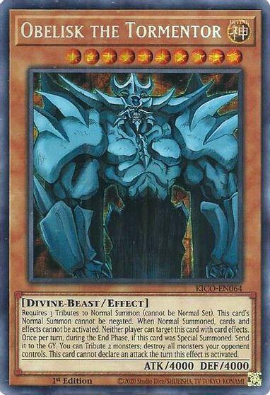 Obelisk The Tormentor - KICO-EN064 - Pharaoh Secret Rare - 1st Edition