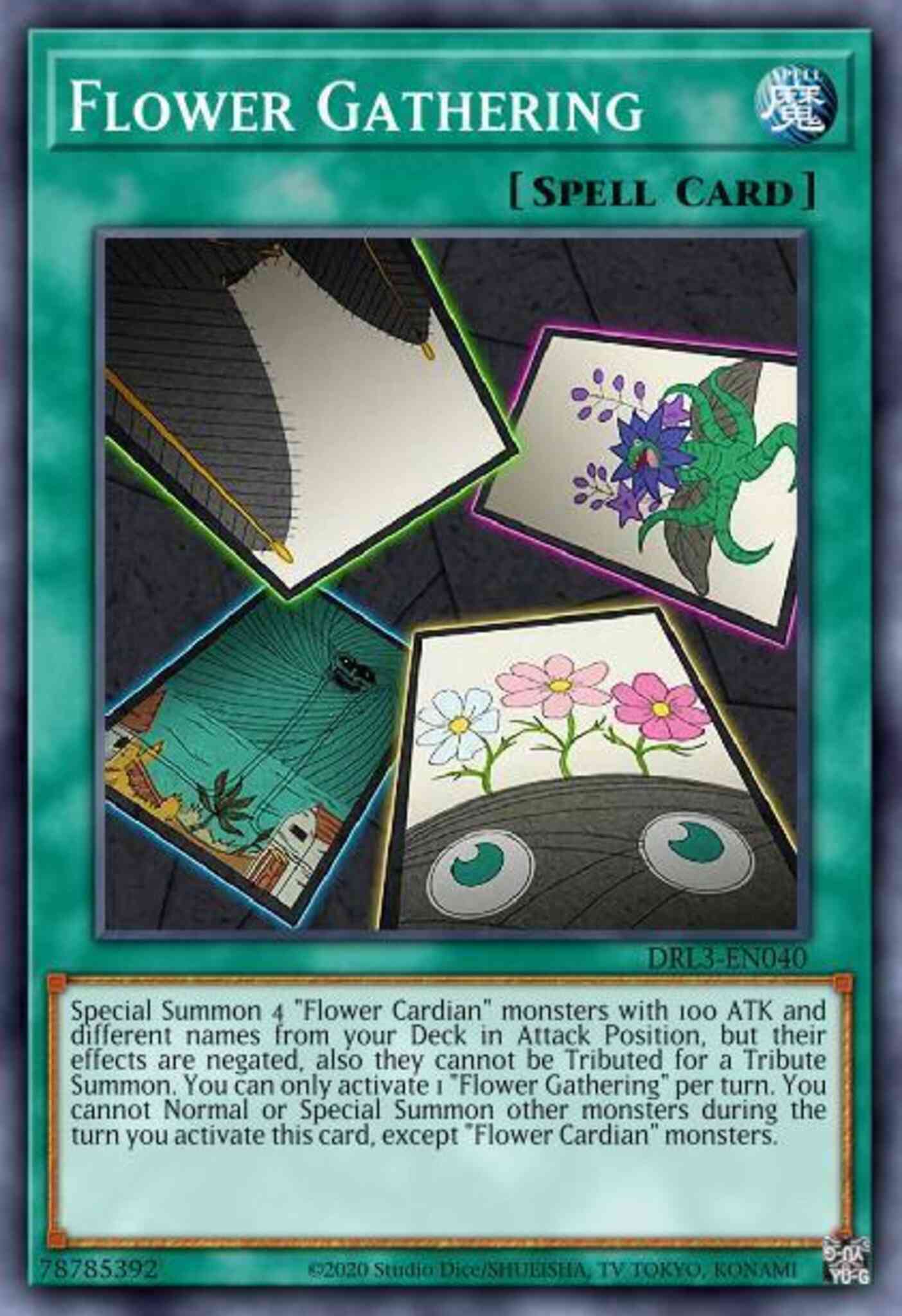 Flower Gathering - DRL3-EN040 - Ultra Rare - 1st Edition