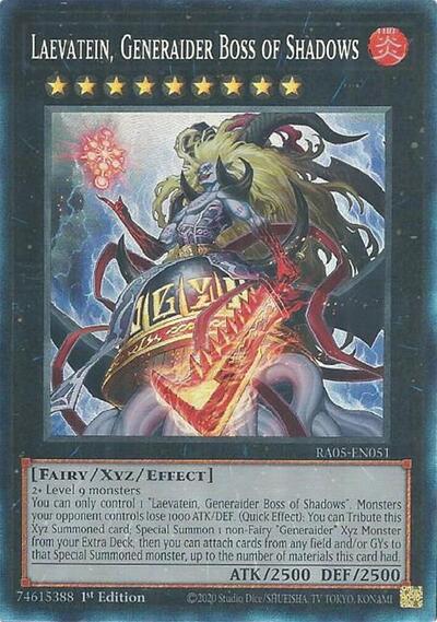 Laevatein, Generaider Boss of Shadows - RA05-EN051 - Collector's Rare - 1st Edition