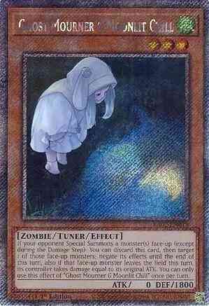 Ghost Mourner & Moonlit Chill - Alternate Art - RA02-EN015 - Platinum Secret Rare - 1st Edition
