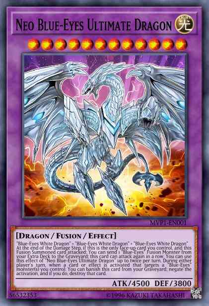Neo Blue-Eyes Ultimate Dragon - MVP1-ENG01 - Gold Rare - Unlimited