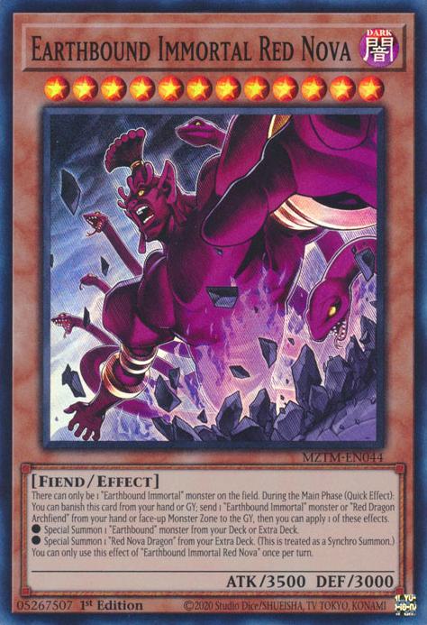 Earthbound Immortal Red Nova - MZTM-EN044 - Super Rare - 1st Edition
