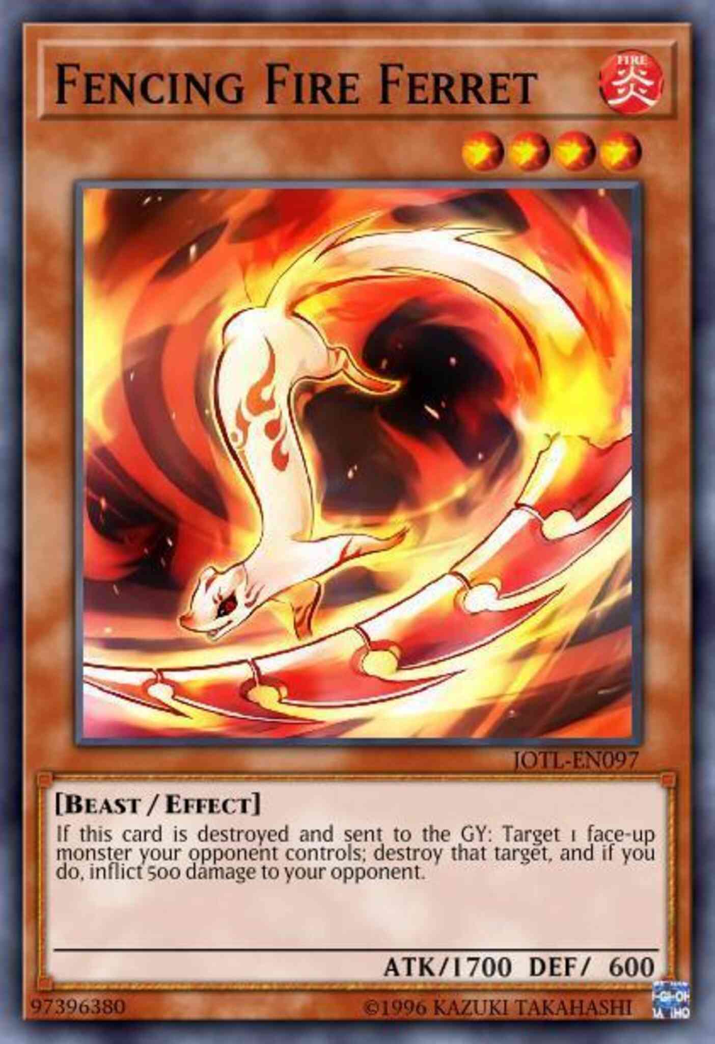 Fencing Fire Ferret - SDMP-EN017 - Common - 1st Edition