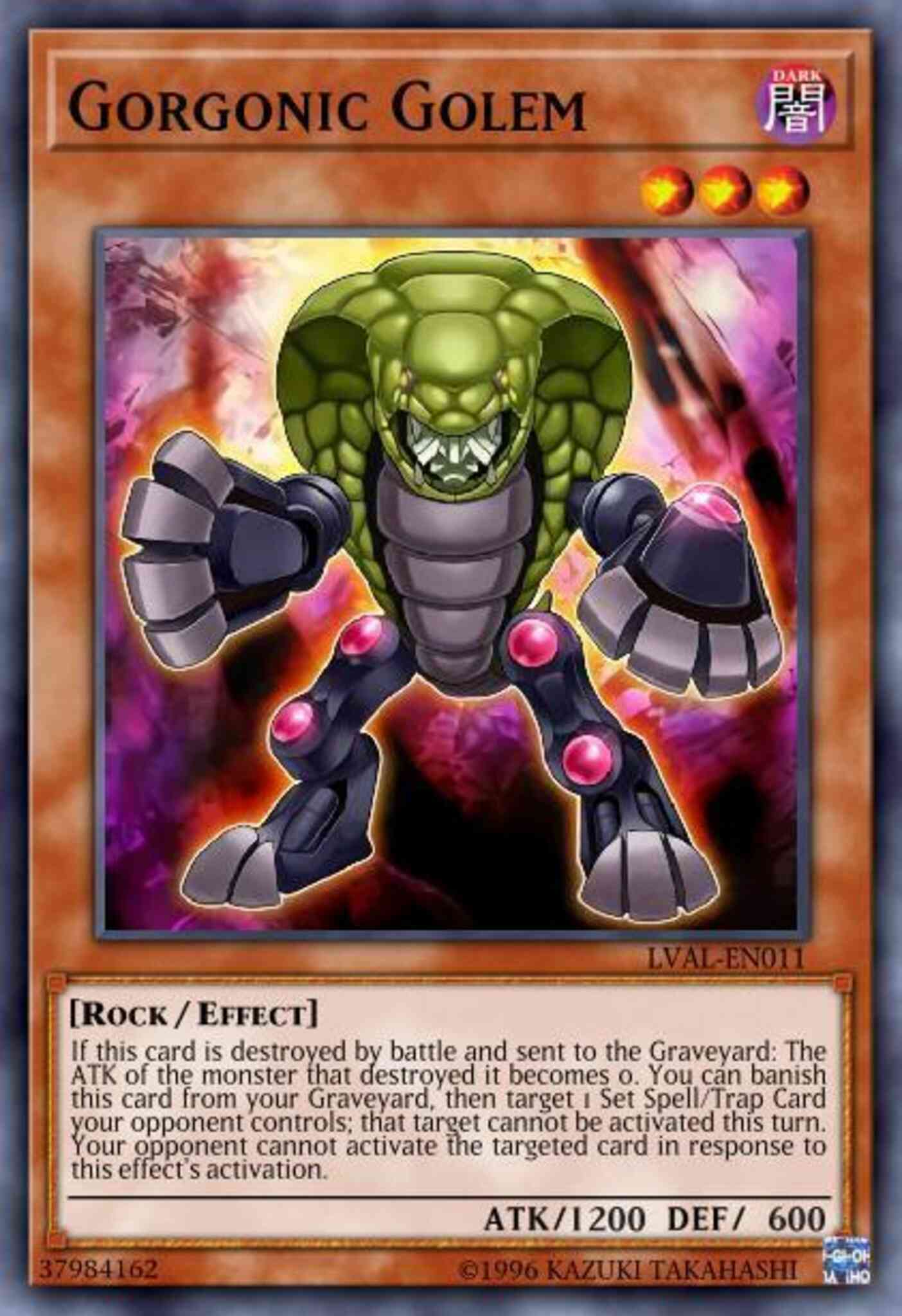 Gorgonic Golem - BP03-EN110 - Common - 1st Edition