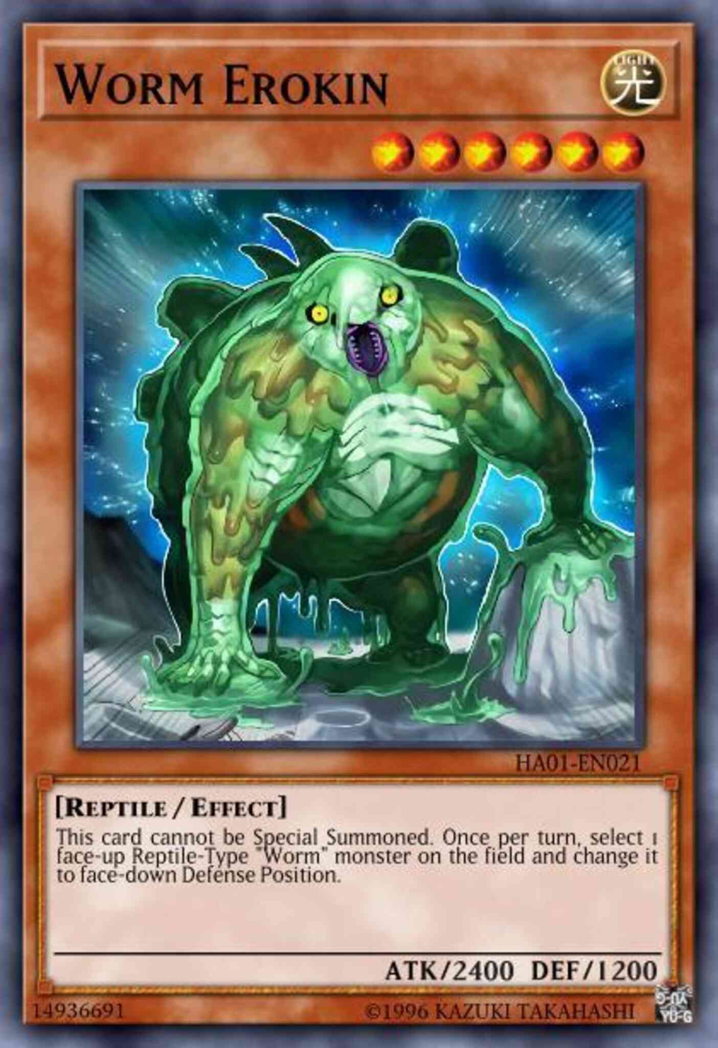 Worm Erokin - HA01-EN021 - Secret Rare - Limited