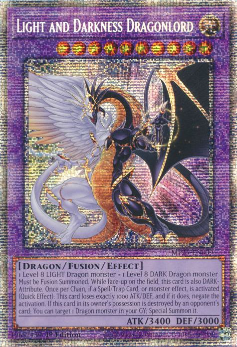 Light and Darkness Dragonlord - MP25-EN009 - Starlight Rare - 1st Edition
