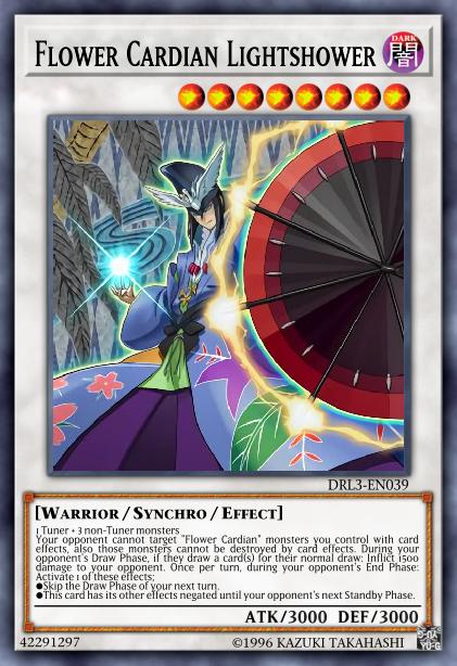 Flower Cardian Lightshower - DRL3-EN039 - Secret Rare - 1st Edition