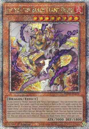 Horus the Black Flame Deity - PHNI-EN018 - Quarter Century Secret Rare - 1st Edition