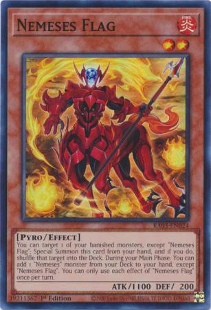 Nemeses Flag - RA03-EN024 - Super Rare - 1st Edition
