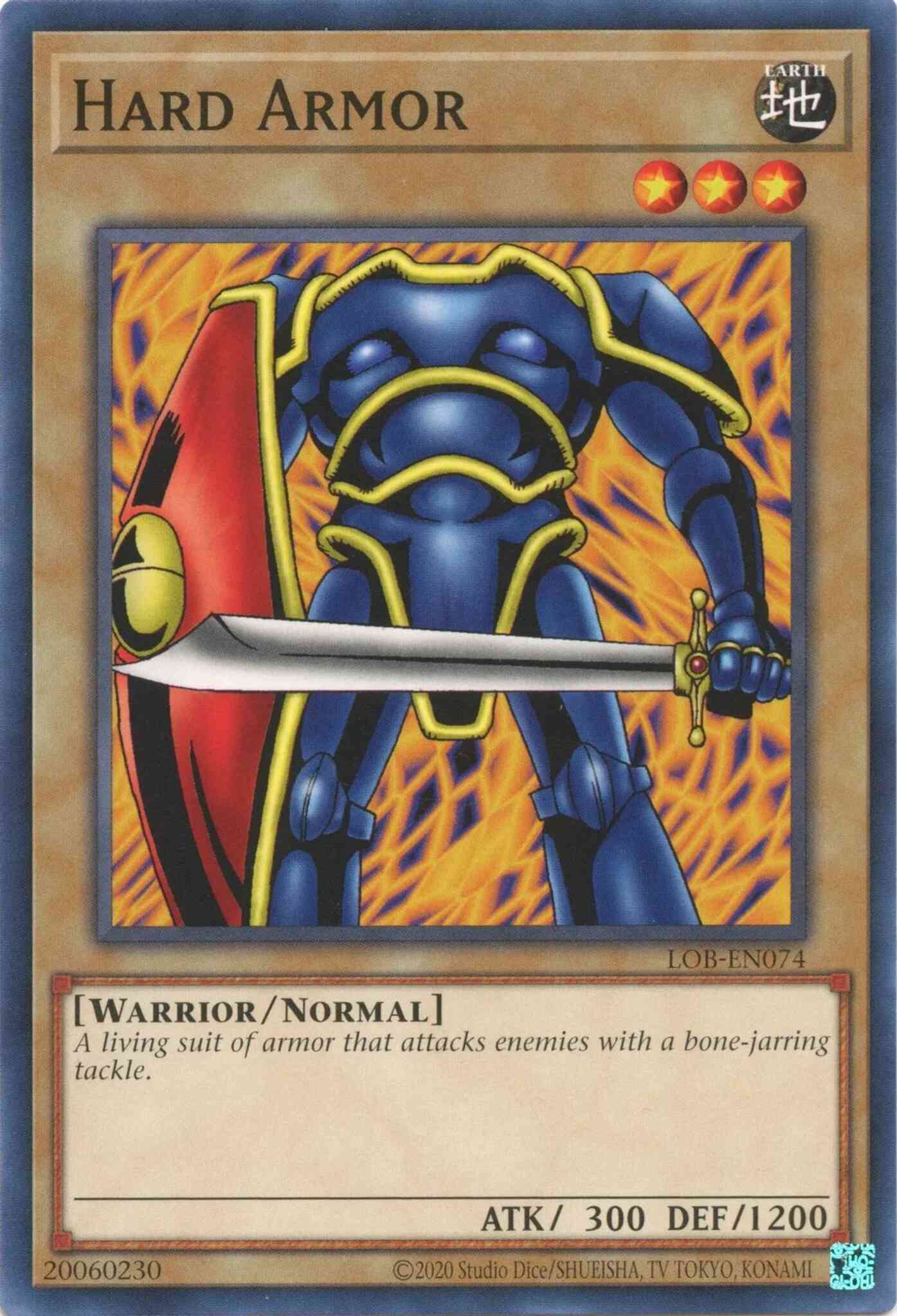 Hard Armor - 25th Anniversary - LOB-EN074 - Common - Unlimited