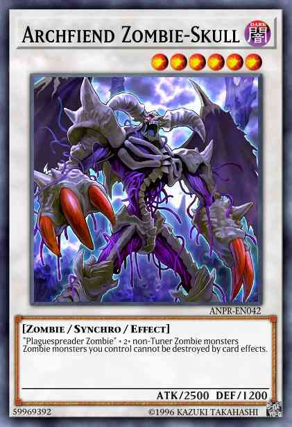 Archfiend Zombie-Skull - BLLR-EN058 - Ultra Rare - 1st Edition