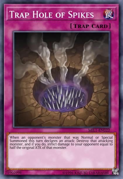 Trap Hole of Spikes - MIL1-EN022 - Super Rare - 1st Edition