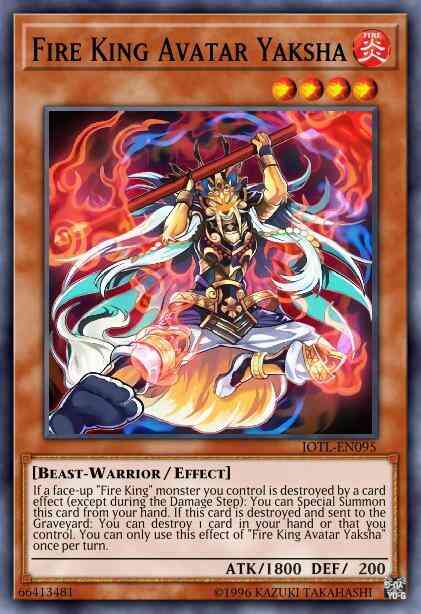 Fire King Avatar Yaksha - JOTL-EN095 - Super Rare - 1st Edition